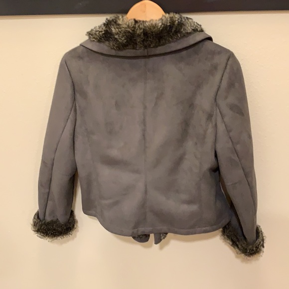 Suede & Fur Coat - Picture 4 of 8